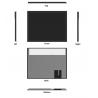 15 Inch WLED Touch LCD Module Multi PCAP With USB Touch Controller