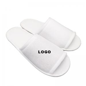 China Hotel Disposable Slippers White Home Slippers Logo Customized Home Supplies supplier