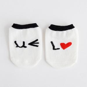 Jacquard Logo Baby Essentials Socks , Sweat Absorbent Funny Baby Socks Kids Warm Socks