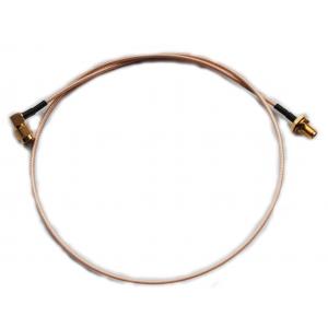 China RG174 Cables RF Coaxial Cable Assembly  Right Angle Male To Straight Female Sma Cable Assembly supplier