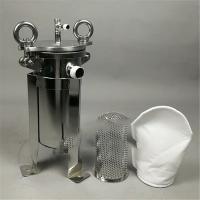 China 3000L/Hour Filter Bag Capacity Stainless Steel Bag Filter Housing with Pressure Rating of 2-10bar on sale