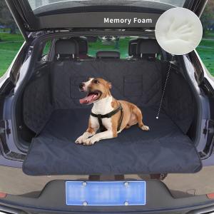 waterproof pet dog car cargo cover with soft memory foam 100% scratch and non-slip dog trunk seat cover for SUV