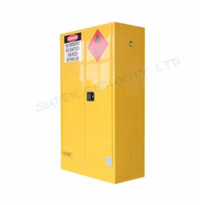 China Powder Coat Yellow Flammable Storage Cabinet Double Wall With Two 2'' Vents supplier
