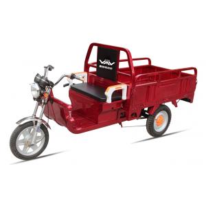 China Battery Power Electric Cargo Trike Red 3 Wheel Tricycle 6-8 Hours Charge Time supplier