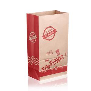 China Snack French Fries Paper Bag 7 X 3 X 11 Grease Resistant supplier