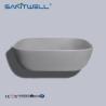 China Lavabo de cerámica Art Wash Above Counter Basin del lavabo rectangular del color de Chaozhou Matt Grey Modern wholesale