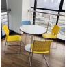 Plastic chair 12mm thick steel office furniture stackable office modern chair