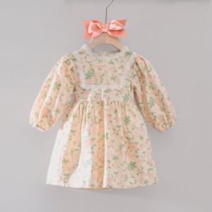 China Polyester Floral Princess Prom Casual Cotton Summer Dresses Lace For Girls Child supplier