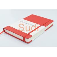 China Elastic Band 128 sheets 21cm Hardcover Leather Notebook on sale