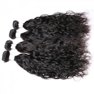 1B Grade 100 Peruvian Human Hair Bundles Pretty Thick Ends Black Color