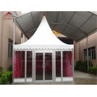 Weatherproof Aluminum Pagoda Tent 850g/Sqm Flame Retardant Block Out Double PVC - Coat