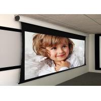 China Custom Large Electric Motorized Projector Screen With Aluminum Casing , Remote Control on sale