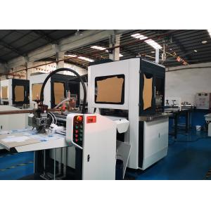 Automatic Box Making Machine For Samsung Mobile Phone Boxes Factory With  Gluing Feeding Pasting