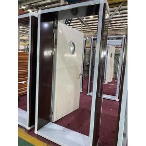 A60 Fire Rated Steel Door With Window Glass Vision Panel