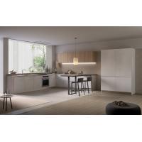 China Customized L Shaped Minimalist Kitchen Cabinets Design Wood Veneer Kitchen Set on sale