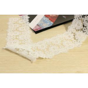 Earloop Guipure Lace Trims , Scalloped Lace Trim For Multifeature