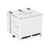 China LPJG27561AGNL 2x2 ポートジャック RJ45 コンネクタ 1000 ベース-T 統合磁石 黄色/緑色 LED LED wholesale