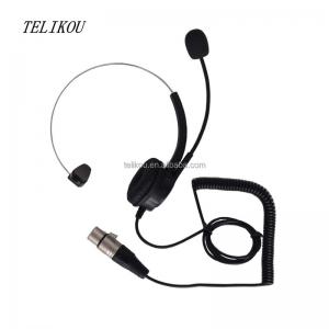 Single Headband Ear Headband Light Weight With Electret Microphone Intercom