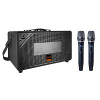 China 1000 Watts Portable Karaoke Machine Bluetooth Speaker Wooden USB Connection on sale
