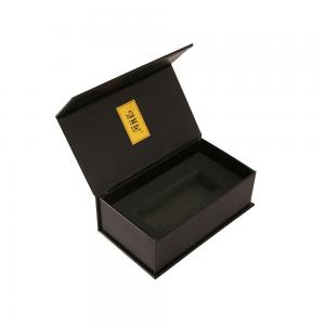 Gold Black Cardboard Rigid Perfume Packaging Luxury Scent Box