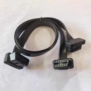 Flat GPS Cable 16 Pin Obd J1962 , Male To Dual Female Obd2 Scan Cable