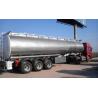 25 to 60 CBM Fuel Tank Truck Trailer Aluminum Alloy Stainless Steel Optional