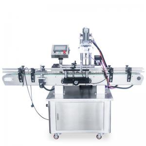 China Automatic Plastic Cap Screw Capping Machines For Plastic Bottle Spray Pump supplier
