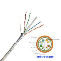 China SFTP CAT6 Network Cable 23 AWG , 550 MHz CAT6 Patch Cable With White PVC Jacket for sale