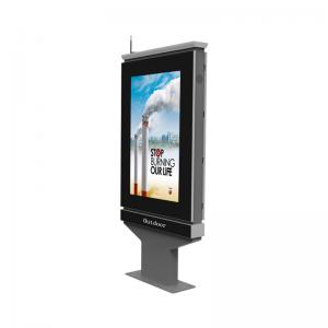 Customized Touch Screen Outdoor LCD Digital Signage 55 "Size With Wifi 3g 4g Network
