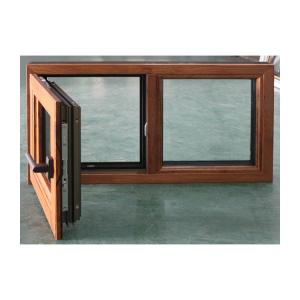 KDSBuilding Sound Proof Aluminum Clad Wood Window with Double Glazed Glass alloy Doors and Windows Thermal Break Vertical