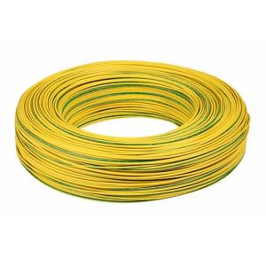 China Yellow PVC Insulated Copper Wire / 14 Awg Electrical Wire UL1015 Low Eccentricity supplier