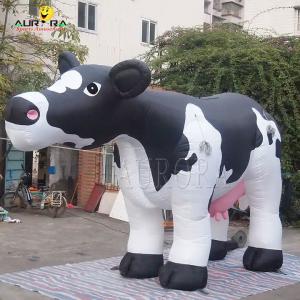 China 5m Length Giant Advertising Inflatables Dairy Cow For Promotion Exhibition supplier