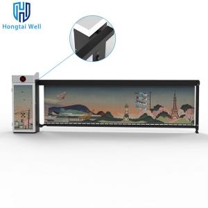 LED Light Advertising Barriers 200W Automatic Parking 4m Arm Length