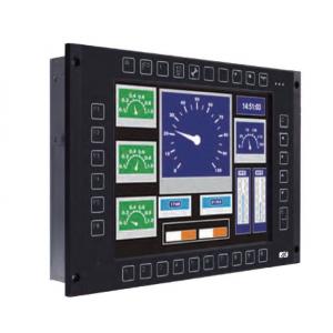 aluminium 10.4" inch TFT LCD Railway Fanless Touchscreen Panel PC with high brightness IP65 M12 industrial connection RS485 RJ45