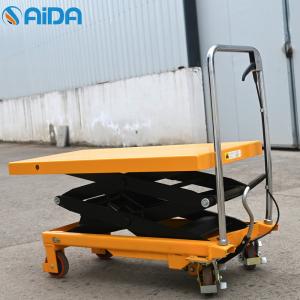 China Stationary Hydraulic Scissor Lift Trolley , Insulating Scissor Jack Lift Table hydraulic scissor lift table supplier