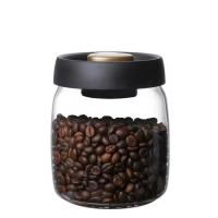 China 500ml Borosilicate Glass Coffee Jar For Coffee Beans And Kitchen Storage on sale