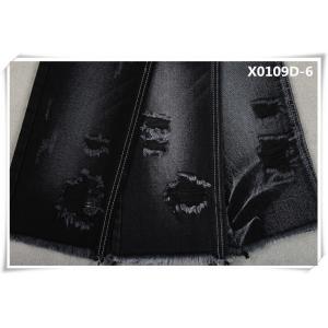 Black 14.5oz 70 Ctn 30 Poly Cotton Polyester Denim Fabric For Boyfriend Jeans Jackets