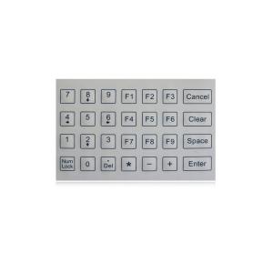 China Mini Short Stroke Membrane Industrial Keypad White Color supplier
