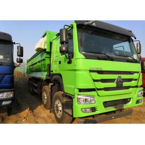 China Green Color HOWO Rear Heavy Duty Dump Truck 30 Cubic Meter Easy Operation supplier