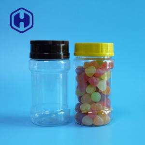 China Bulk Sweets Biscuits 230ml Round Screw Lid Plastic Jars  Diameter 54mm supplier