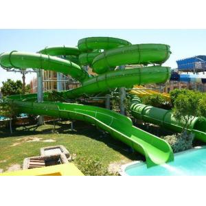 China Kids / Adult Family Water Slide , Fiberglass Pool Outside Water Slides supplier