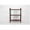 China 3 Tiers Multi Purpose Wooden Book Rack Walnut With X - Pattern Frame 12.4kg wholesale