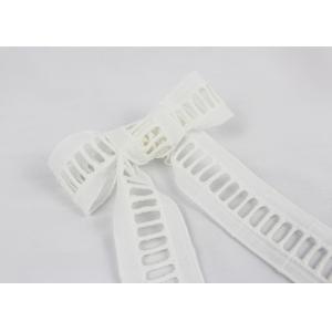 China Cotton Floral White Embroidered Lace Ribbon For Ladies Dress Sewing Soft Stretch supplier