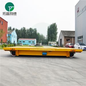 China 50t Battery Industrial Railroad Transfer Trolley For Warehouse Interbay Cargo Handling supplier