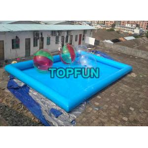 China Blue Inflatable Swimming Pools For Inflatable Water Slide / Water Balls supplier