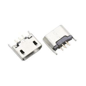China 180 Degree Mini USB 5 Pin Connector supplier