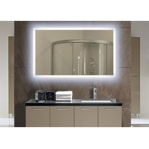 China Home Illuminated Bathroom Mirror , Customized Rectangle Mirror With Lights supplier