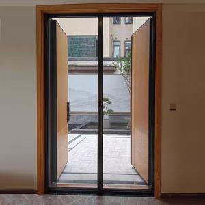 H2 Roller Screen Door Aluminum Frame Retractable Door Screen OEM