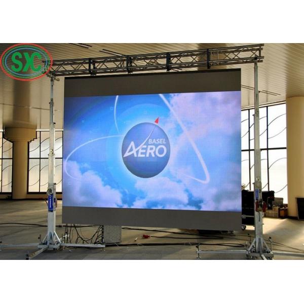 China ミーンウェル電源 レンタル LED ディスプレイ 3000 1 コントラスト比 500*1000mm キャビネット寸法 wholesale
