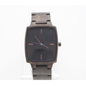 China Japan Movement Square Wooden Watches Natural Wood Hands Work supplier